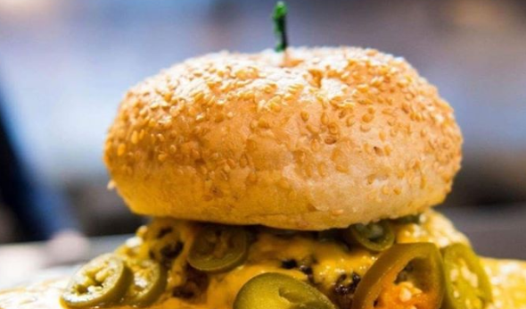 Order Squeeze Burger with Cheese and Jalapenos food online from Squeeze Burger store, Stockton on bringmethat.com