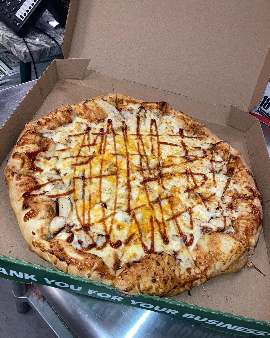 Order BBQ Chicken Pizza - Medium 12" food online from Samuel Mancino's Italian Eatery store, South Bend on bringmethat.com