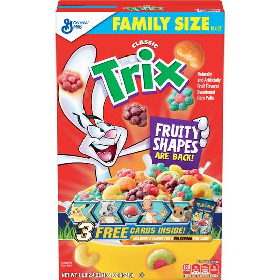 Order Trix Cereal Family Size, 18.4 OZ food online from Cvs store, ARCADIA on bringmethat.com