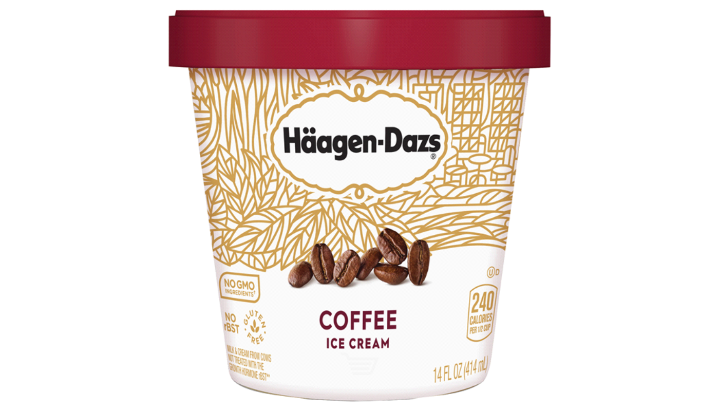 Order  Haagen-Dazs Coffee Ice Cream Pint food online from Orcutt Liquor & Deli store, Orcutt on bringmethat.com