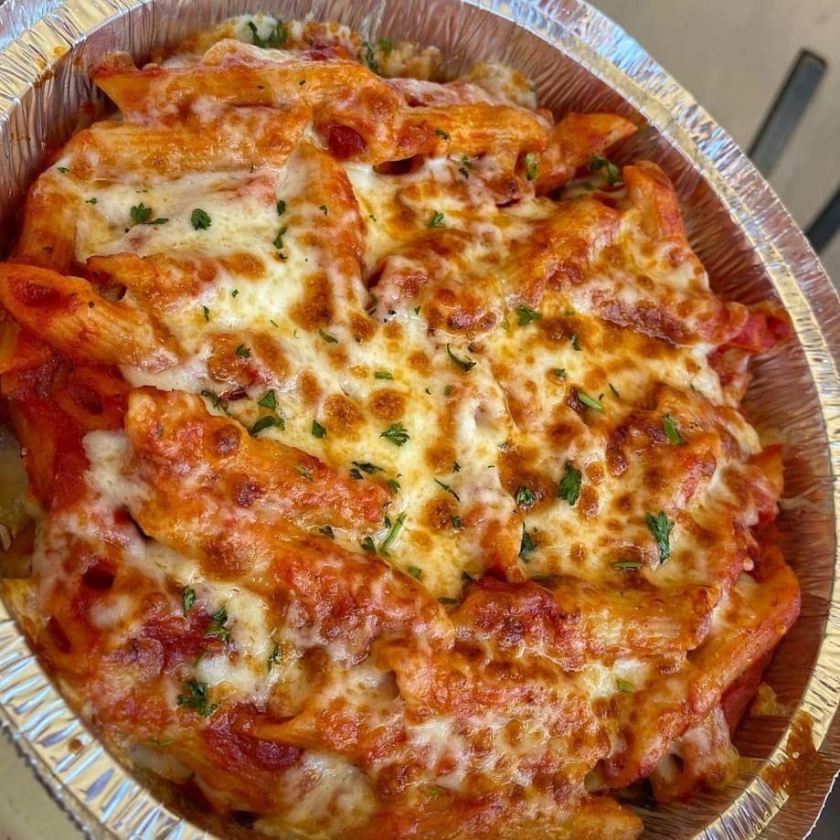 Order Baked Ziti with Tomato Sauce - Entree food online from Sam Italian Cafe store, Fort Worth on bringmethat.com
