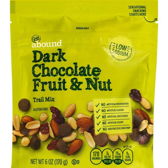 Order Gold Emblem Abound Dark Chocolate, Fruit & Nut Trail Mix food online from Cvs store, LAKEWOOD on bringmethat.com