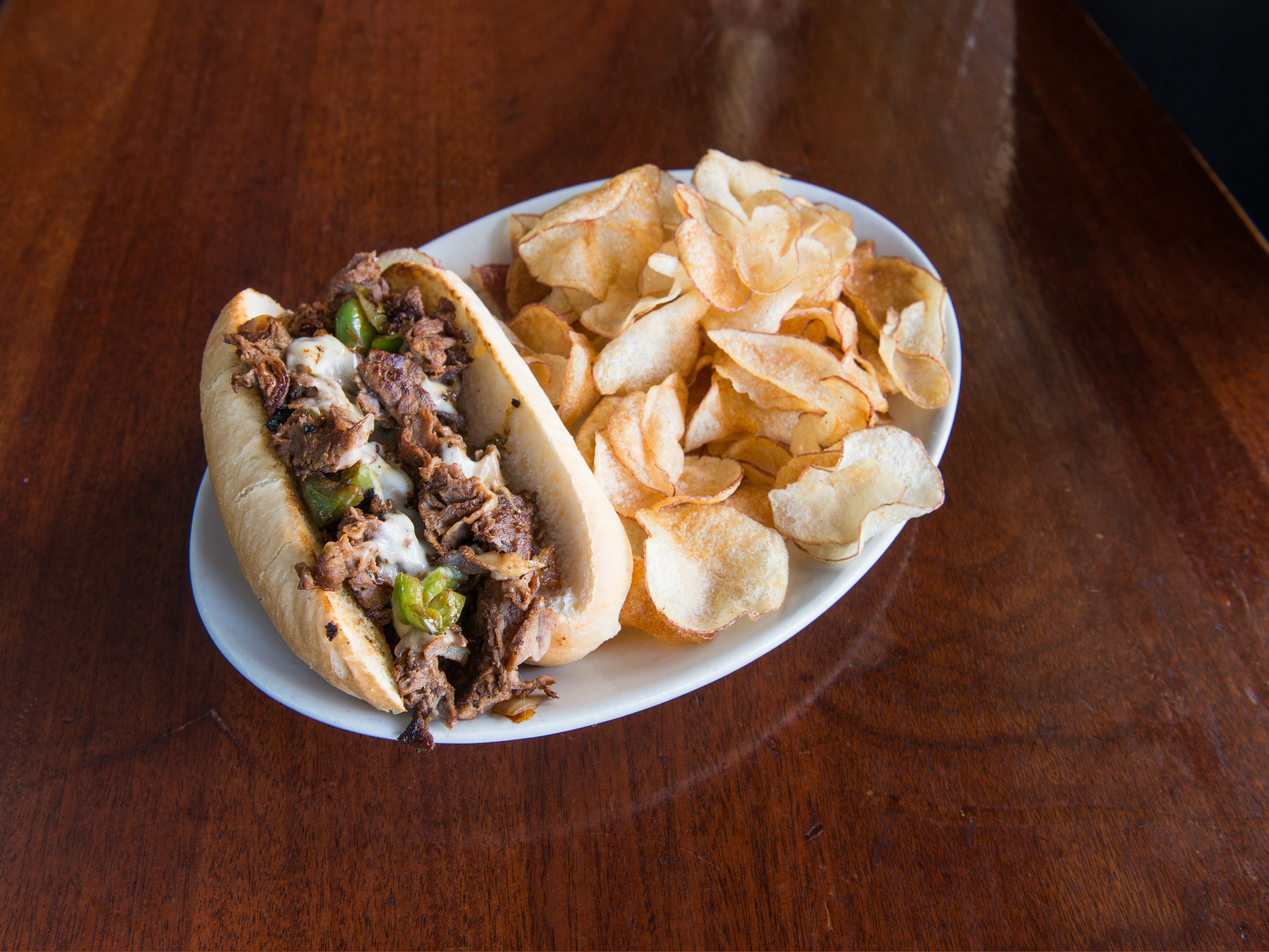 Order Beef Philly Cheese Steak food online from Racks Restaurant & Sports Bar store, Columbia on bringmethat.com