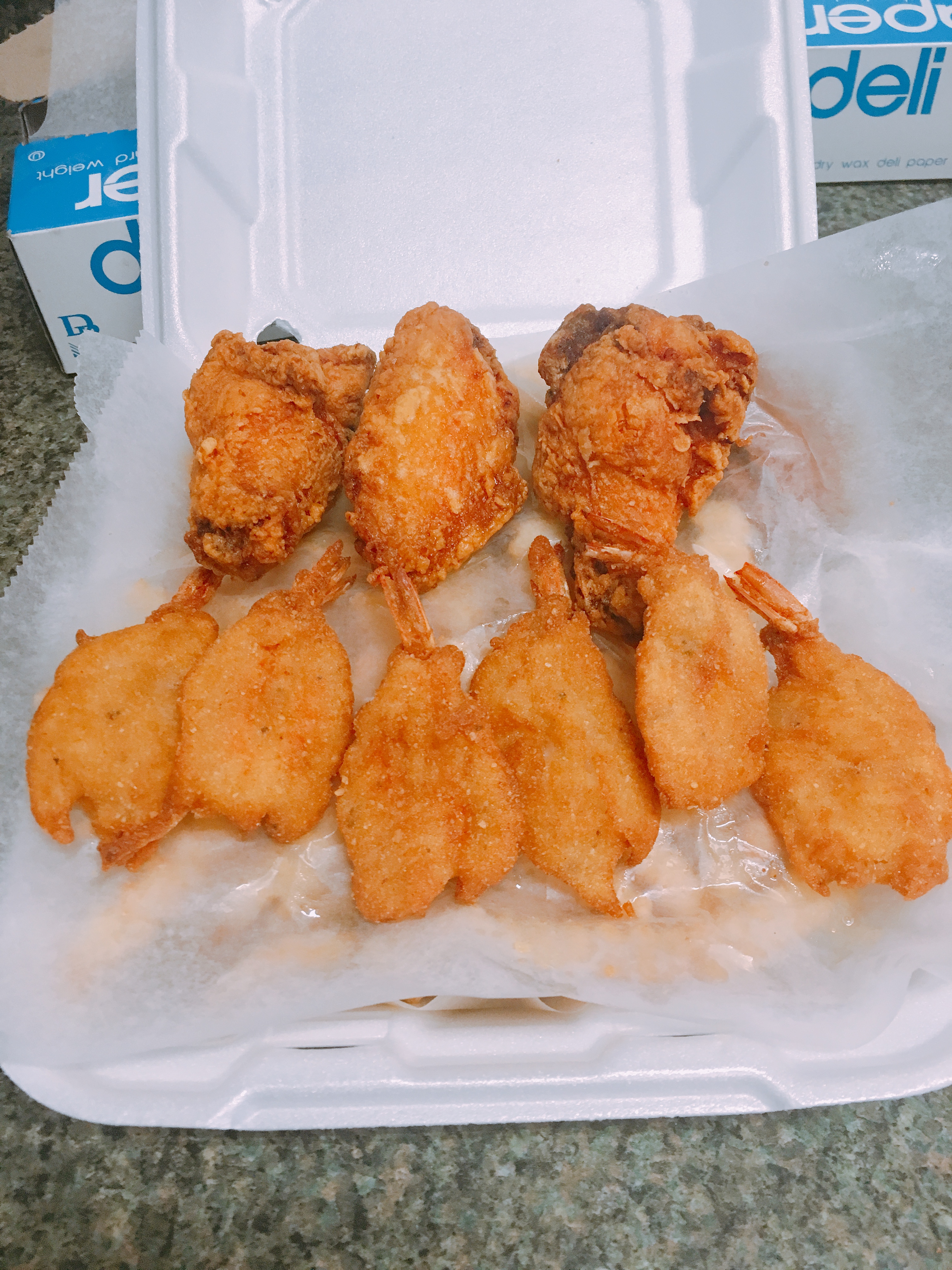 Order Shrimp and Chicken Wings food online from Captain K Seafood Restaurant store, Virginia Beach on bringmethat.com