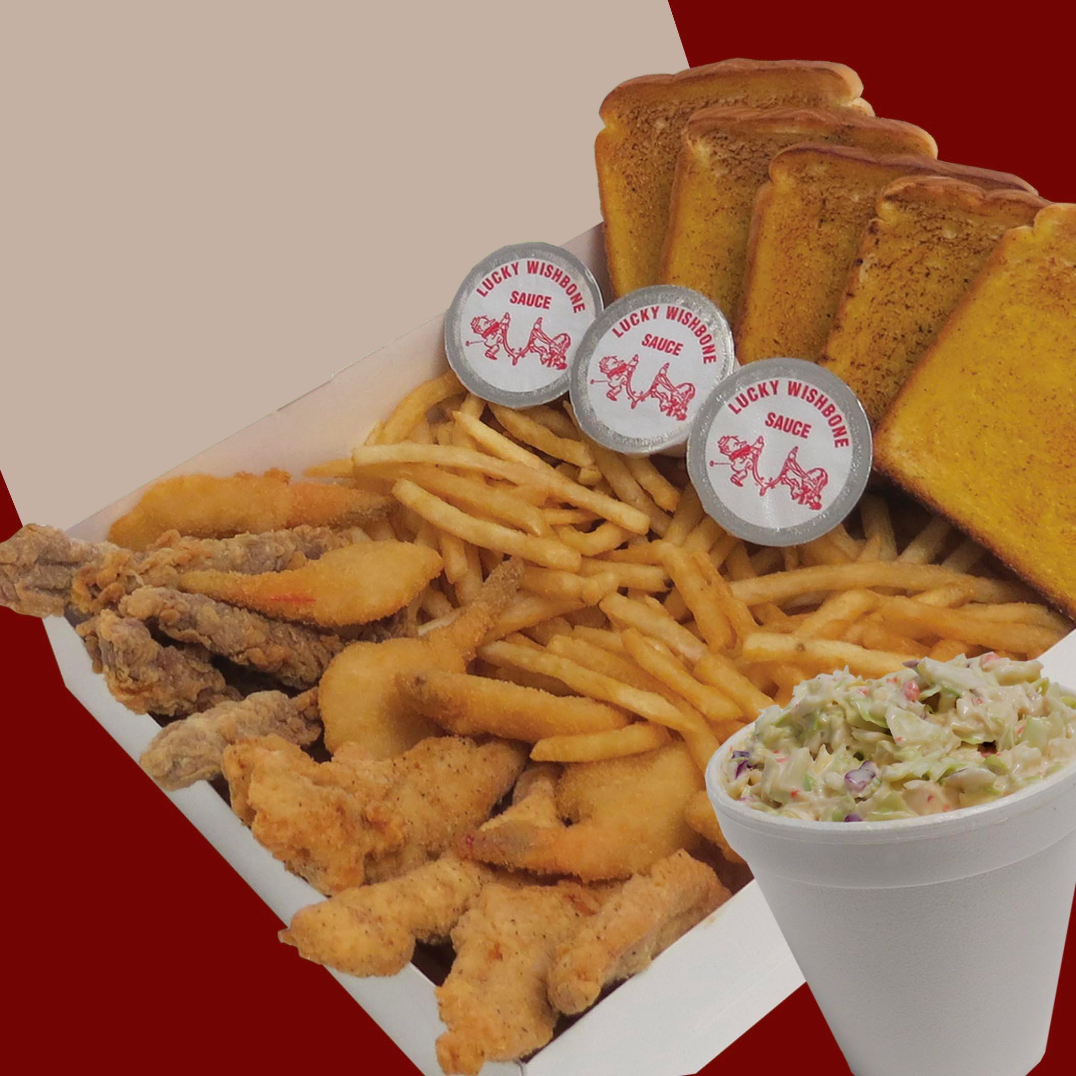 Order 18 pc Sampler Feast food online from Lucky Wishbone store, Tucson on bringmethat.com