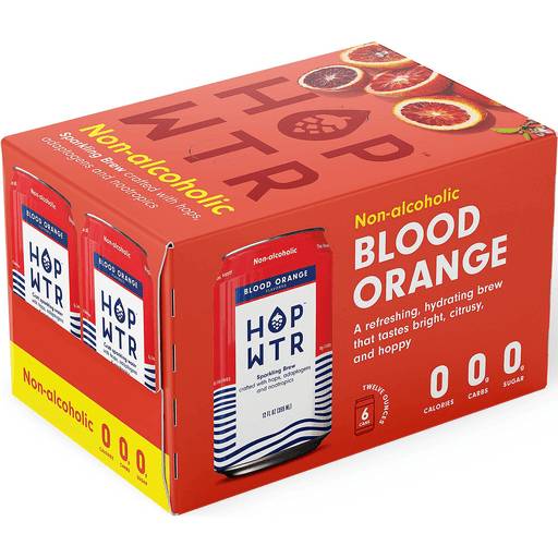 Order HOP WTR Blood Orange (6PK 12 OZ) 140421 food online from BevMo! store, Milpitas on bringmethat.com