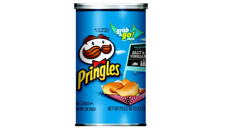 Order Pringles, Potato Crisps Chips, Salt & Vinegar Flavored Grab 'N Go food online from Shell Rock Spring store, Bel Air on bringmethat.com