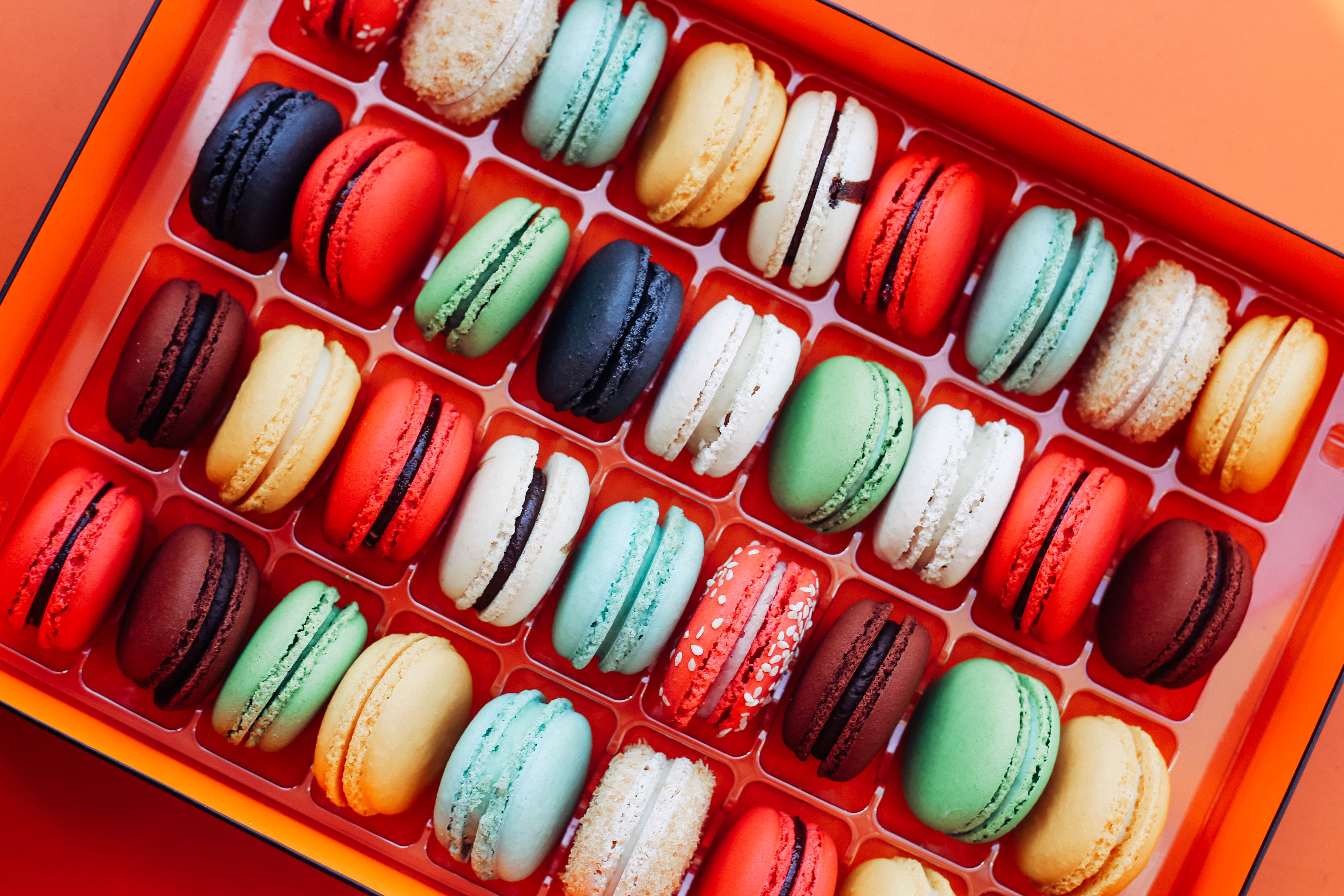 Order Macarons Box (x36) food online from Pitchoun! store, Los Angeles on bringmethat.com