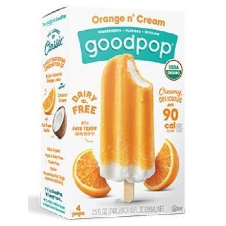 Order GoodPop Orange N' Cream Popsicle (2.5 oz x 4-pack) food online from Dolcezza Gelato store, Arlington on bringmethat.com