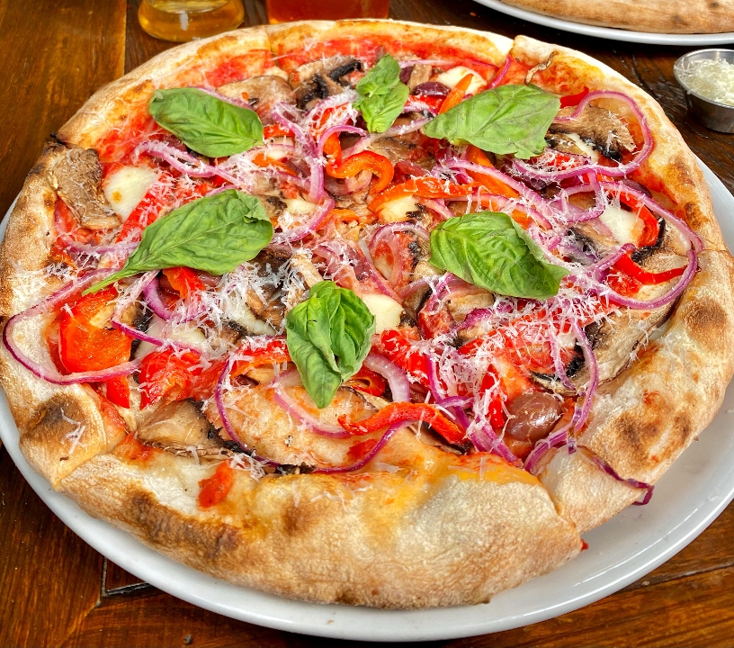 Order Veggie Pizza food online from Rise Pizzeria store, Burlingame on bringmethat.com