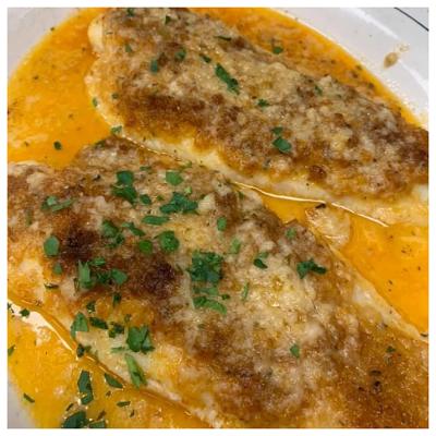 Order Filet of Sole Oreganata food online from Lucca Restaurant store, Bronx on bringmethat.com