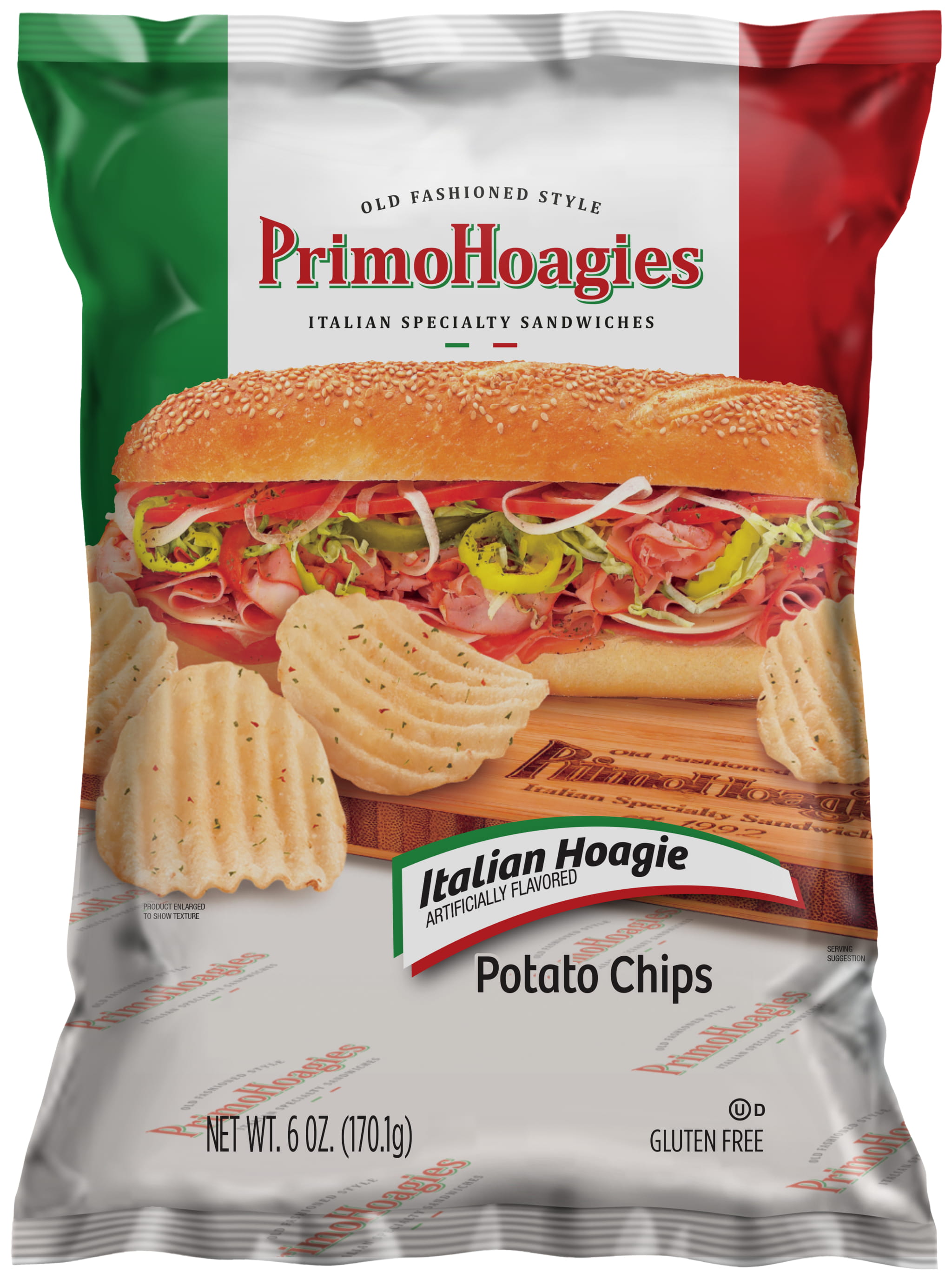Order Italian Hoagie Chips food online from Primohoagies store, Evesham Township on bringmethat.com