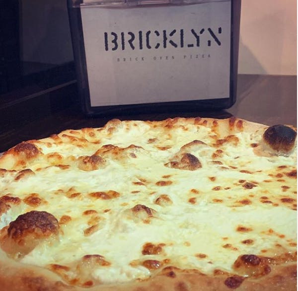 Order Four Cheese Pizza - Personal 12'' food online from Bricklyn Pizza store, Brooklyn on bringmethat.com