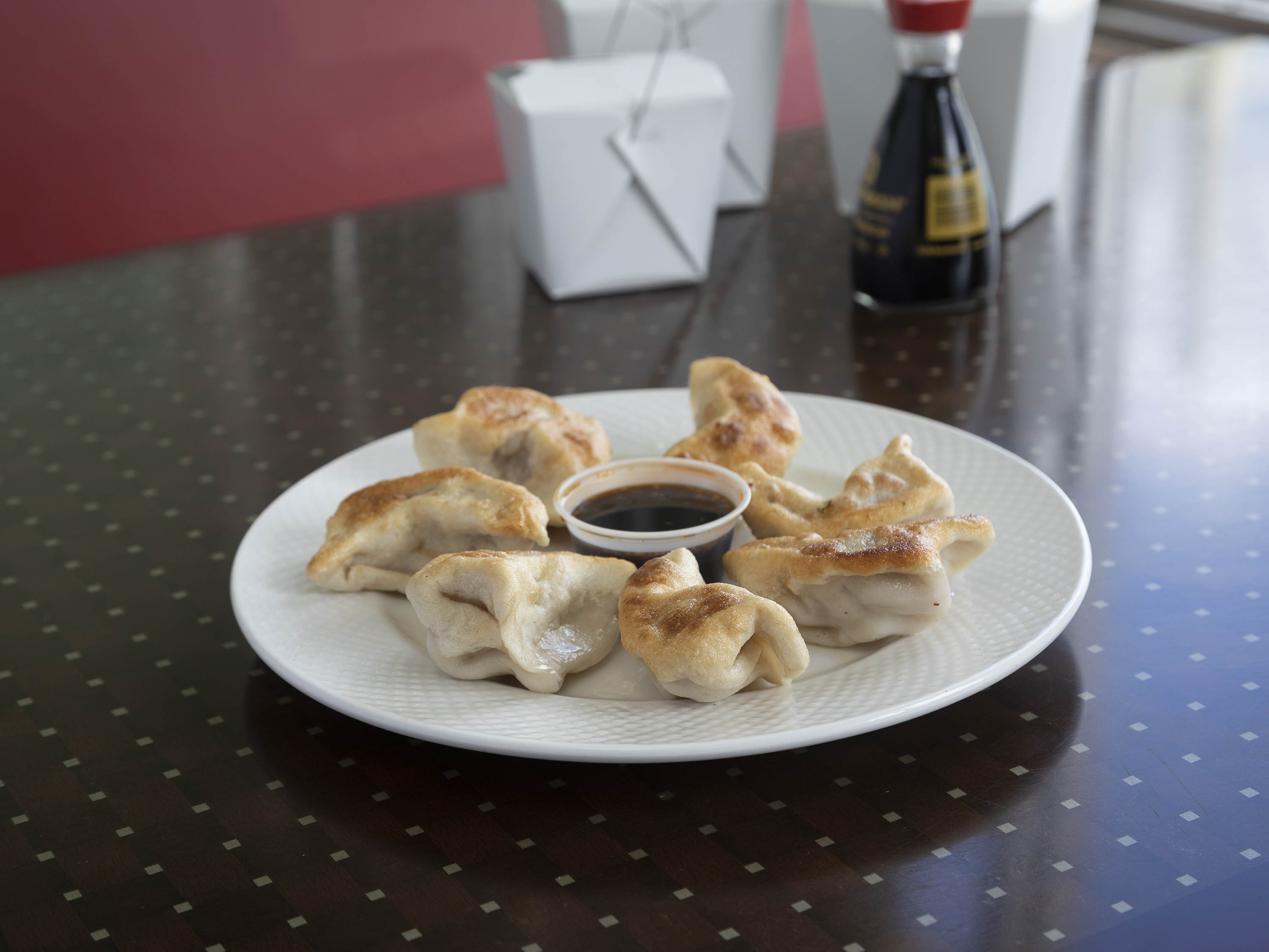 Order 7 Piece Fried Dumplings food online from Bamboo House store, Groton on bringmethat.com