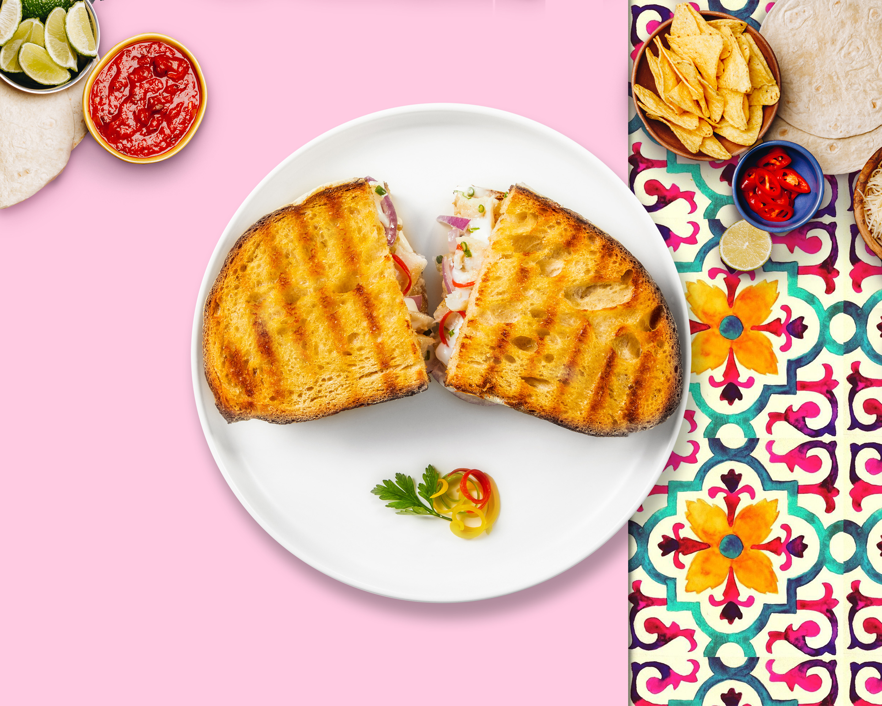 Order Tunafied Panini food online from Crumbs More store, San Jose on bringmethat.com