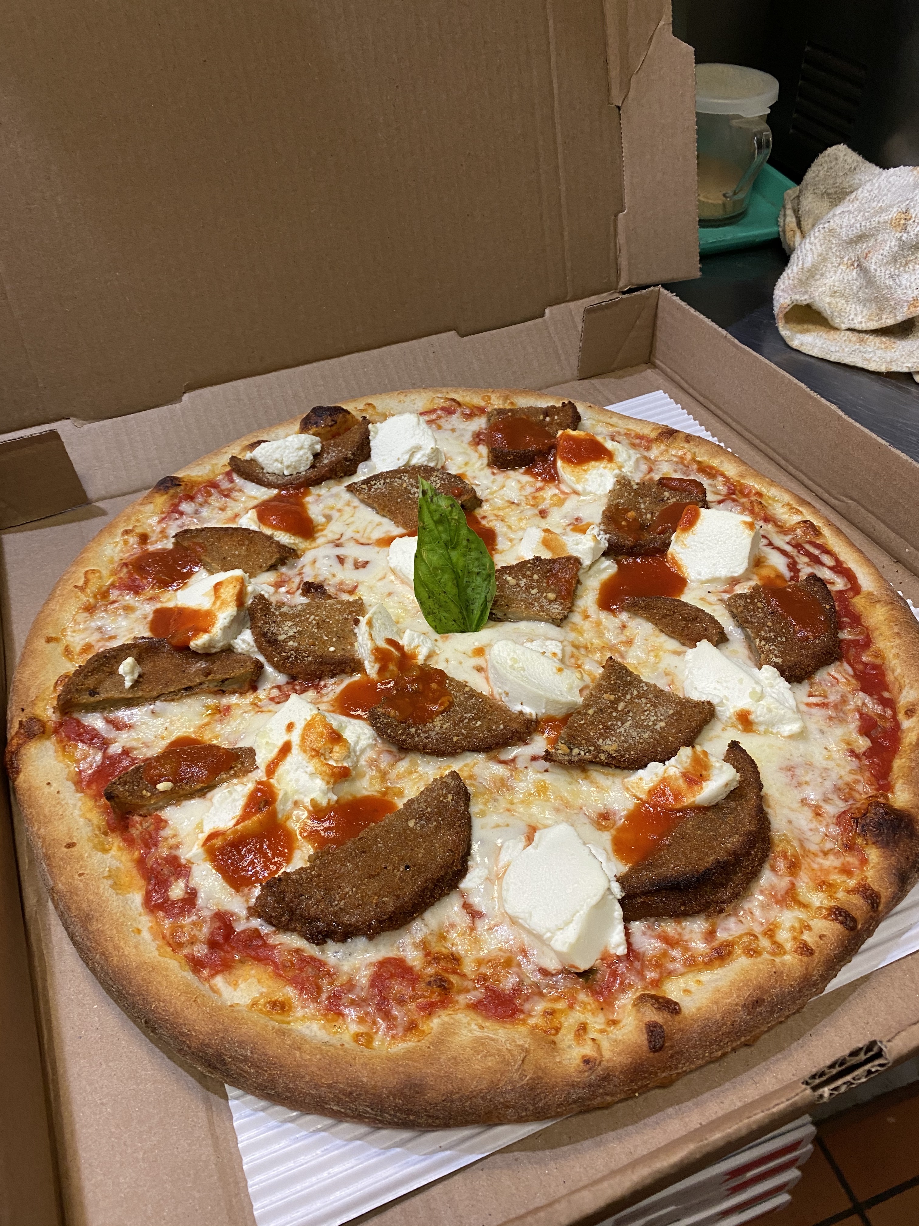 Order 7. Pizza Parmigiana  food online from Italian Express store, Philadelphia on bringmethat.com