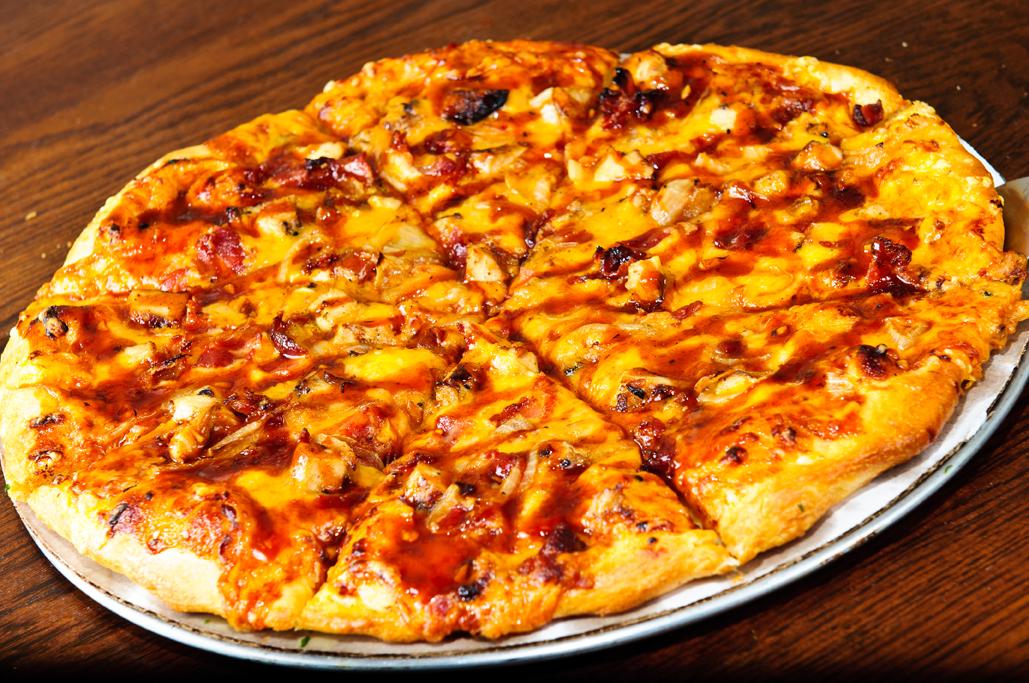Order Spicy BBQ Chicken Pizza food online from Pedone's Pizza & Italian Food store, Hermosa Beach on bringmethat.com