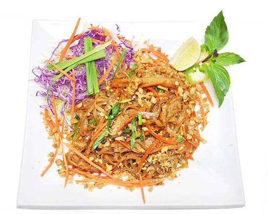Order Pad Thai Noodle food online from Loving Hut store, Orange on bringmethat.com
