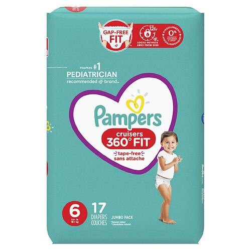 Order Pampers Cruisers 360 Diapers Size 6 - 17.0 ea food online from Walgreens store, Louisville on bringmethat.com