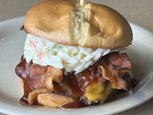 Order BBQ Bacon Burger food online from Burger State store, Kansas City on bringmethat.com