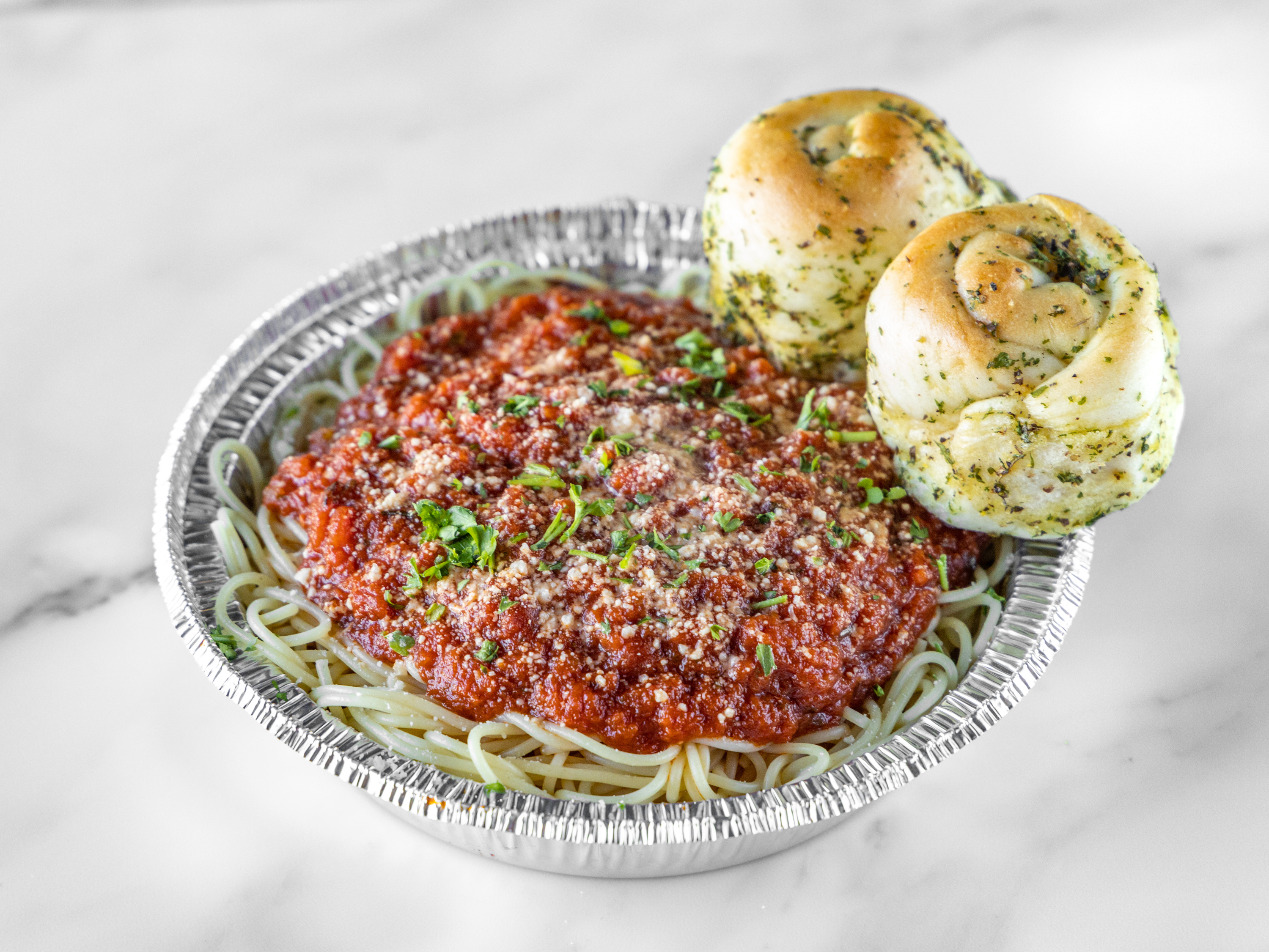 Order Spaghetti with Marinara food online from Alfredo Pizza store, Los Angeles on bringmethat.com