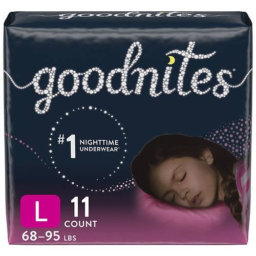 Order GoodNites Girls' Nighttime Bedwetting Underwear L - 11.0 ea food online from Walgreens store, Willowick on bringmethat.com