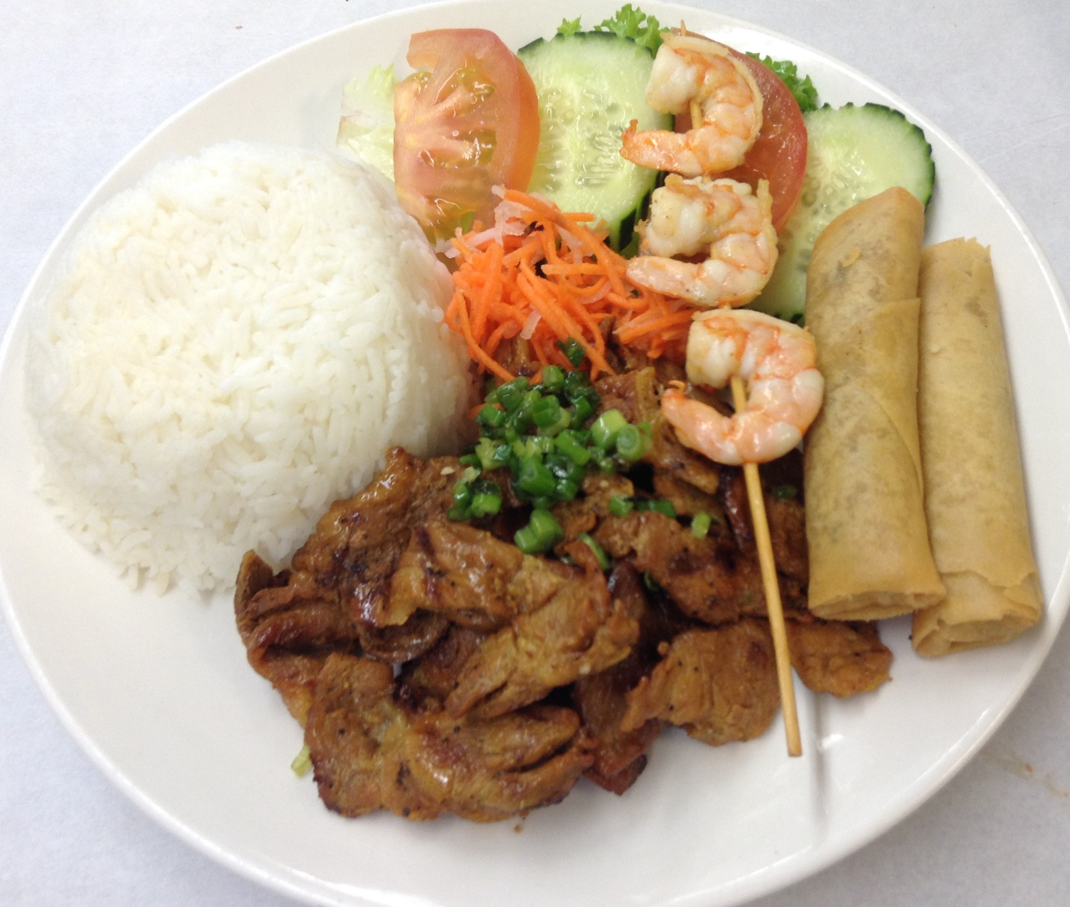 Order C02. Rice Combo food online from Pho Daily store, Long Beach on bringmethat.com