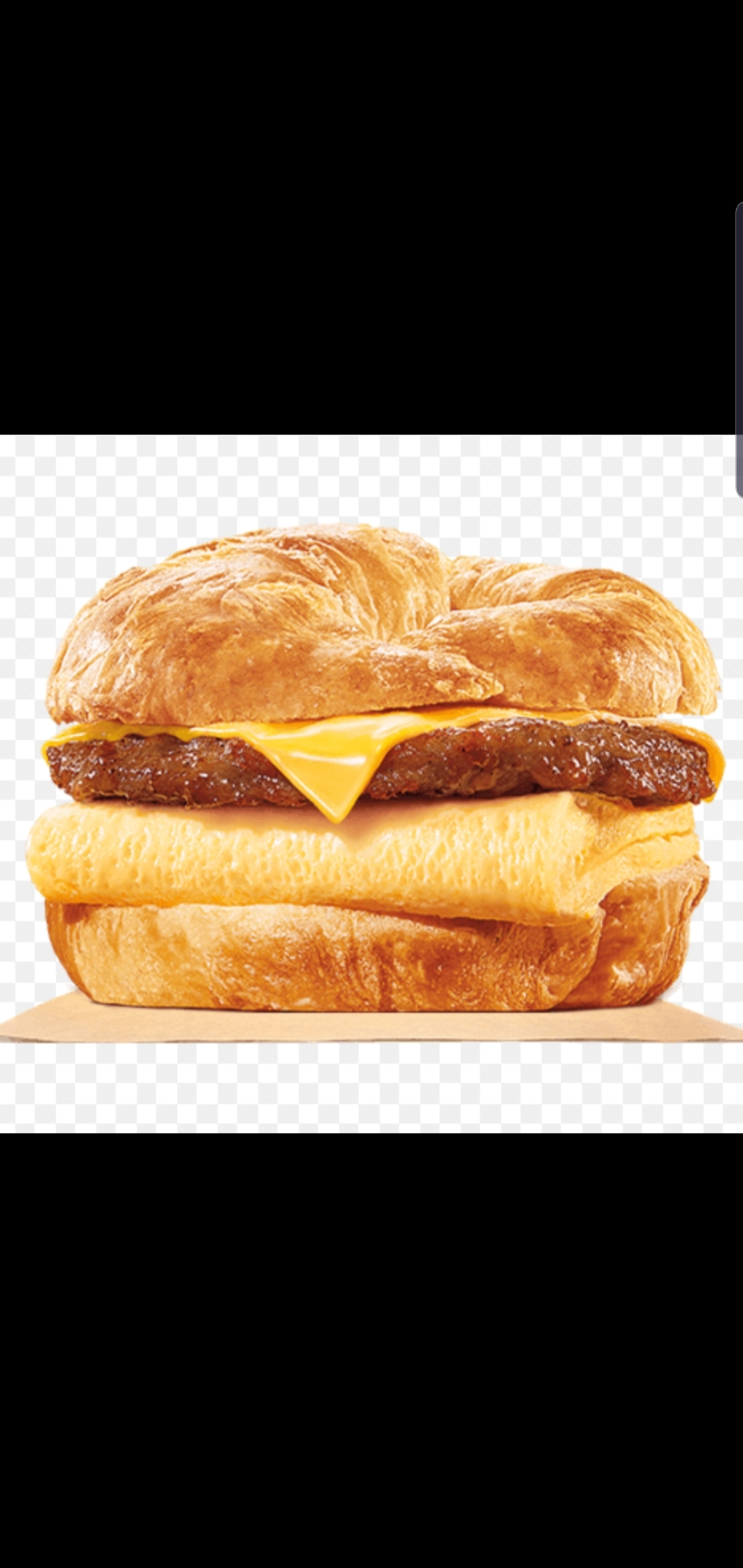 Order Eggs Chicken Sausage Patty And Cheese Croissant  food online from Bedford gourmet food store, Brooklyn on bringmethat.com