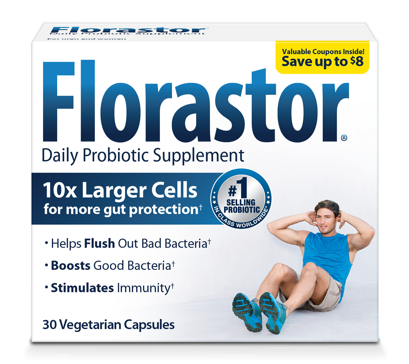 Order Florastor Daily Probiotic Supplement Vegetable Capsules - 250mg, 30 ct food online from Rite Aid store, Cathedral City on bringmethat.com