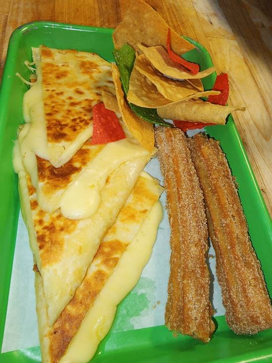 Order Kid's Kicker Cheese Quesadilla food online from New Wave Burrito Bar store, Huntington on bringmethat.com