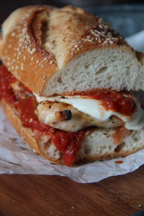 Order Grilled Chicken Parmigiana Sub food online from Little italy pizza store, Brooklyn on bringmethat.com