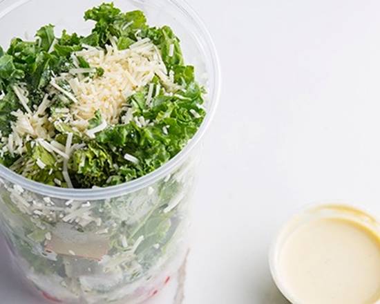 Order Romaine Kale Caesar Salad Shakers food online from The Cafeteria store, Chicago on bringmethat.com
