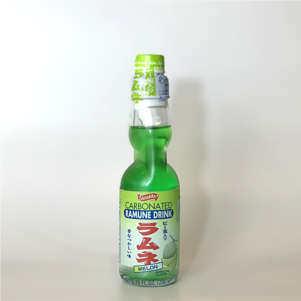 Order Ramune-Melon Soda 6.7oz food online from Ramen Hajime store, Santa Clara on bringmethat.com