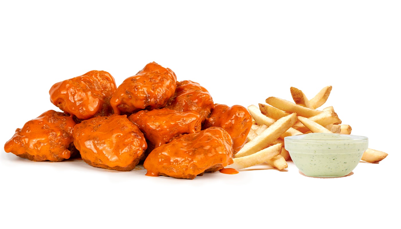 Order 10 Boneless Wing Combo  food online from Starbird Wings store, Campbell on bringmethat.com