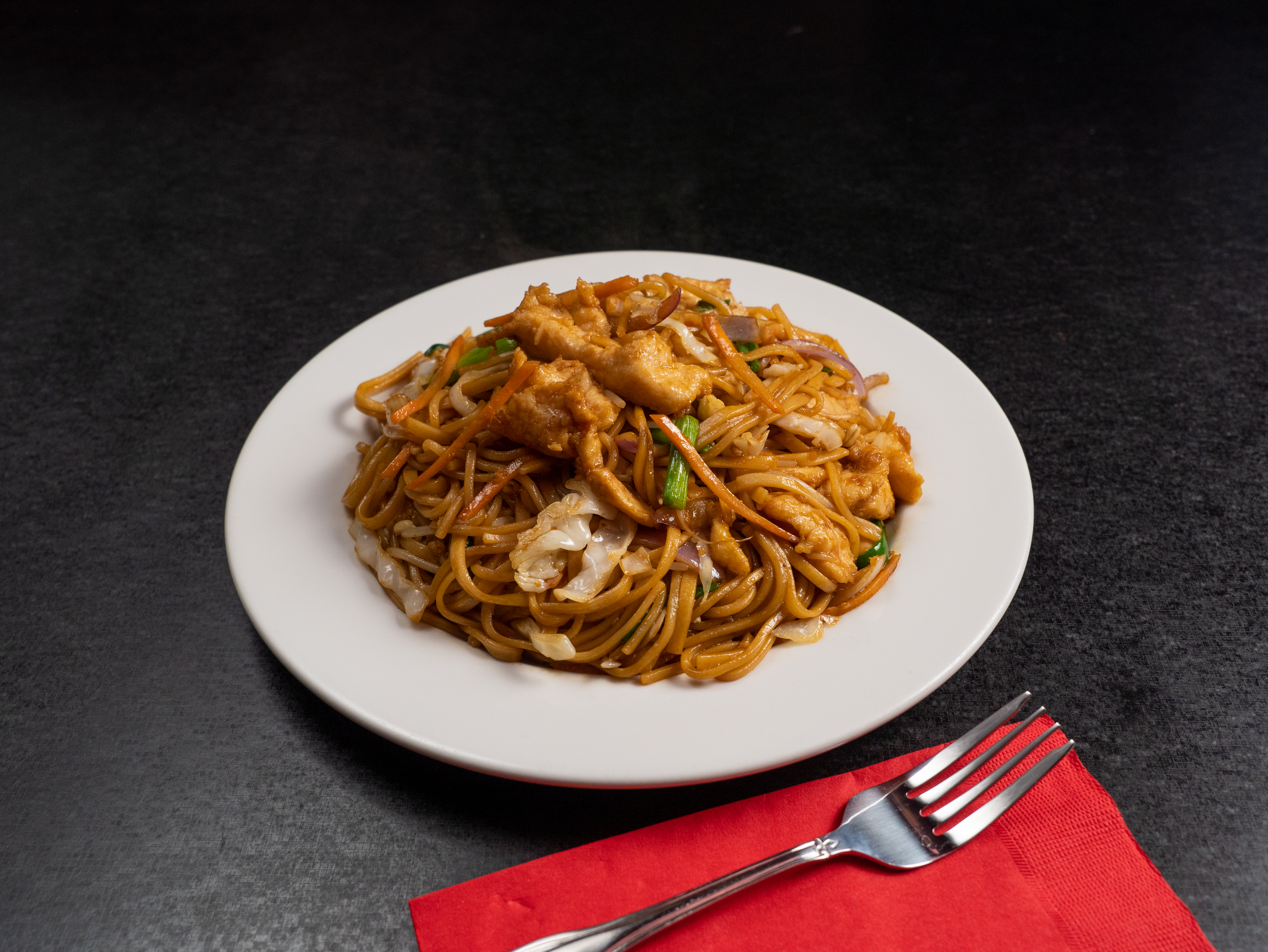Order Lo Mein Noodles food online from Takeniwa Asian Fusion Bistro store, Corpus Christi on bringmethat.com