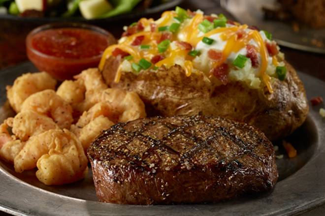 Order STEAK* & SHRIMP PLATTER food online from 54th Street Grill and Bar store, Chesterfield on bringmethat.com