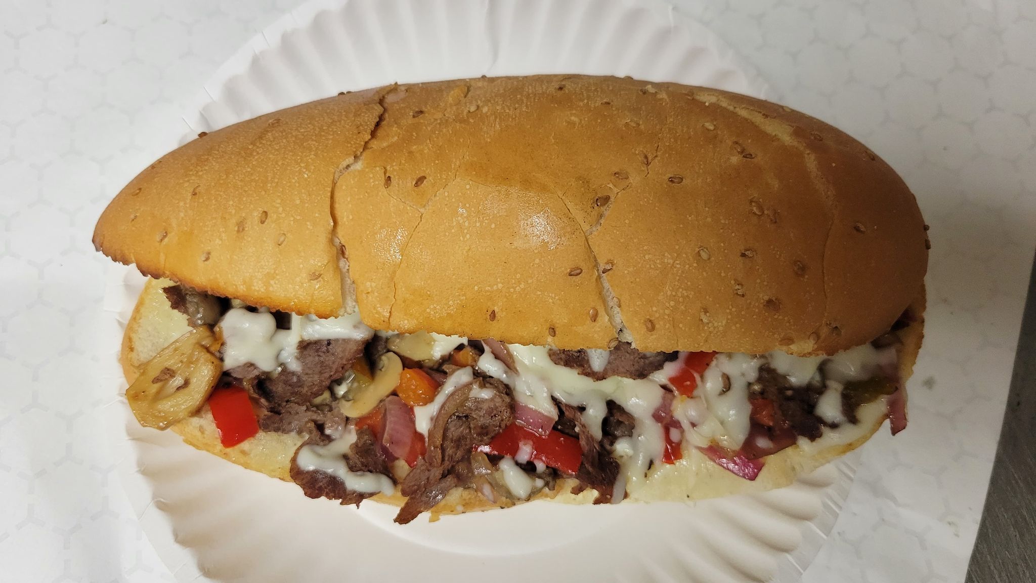 Order Philly Cheese Steak Sub food online from Castello Pizza store, Columbus on bringmethat.com