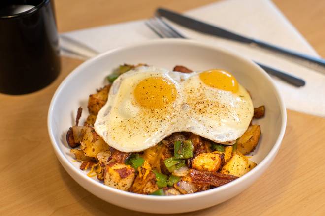 Order Loaded Homefry Bowl food online from Eggs Up Grill store, Fort Mill on bringmethat.com