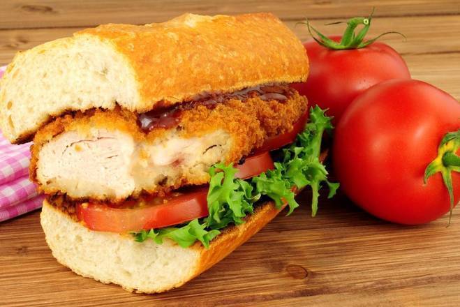 Order White Fish Po'Boy Sandwich food online from The Chicken Dream store, Akron on bringmethat.com