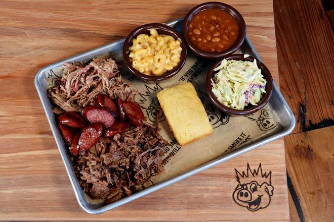 Order The Pig Out Platter food online from Bbq King Smokehouse store, Huntley on bringmethat.com