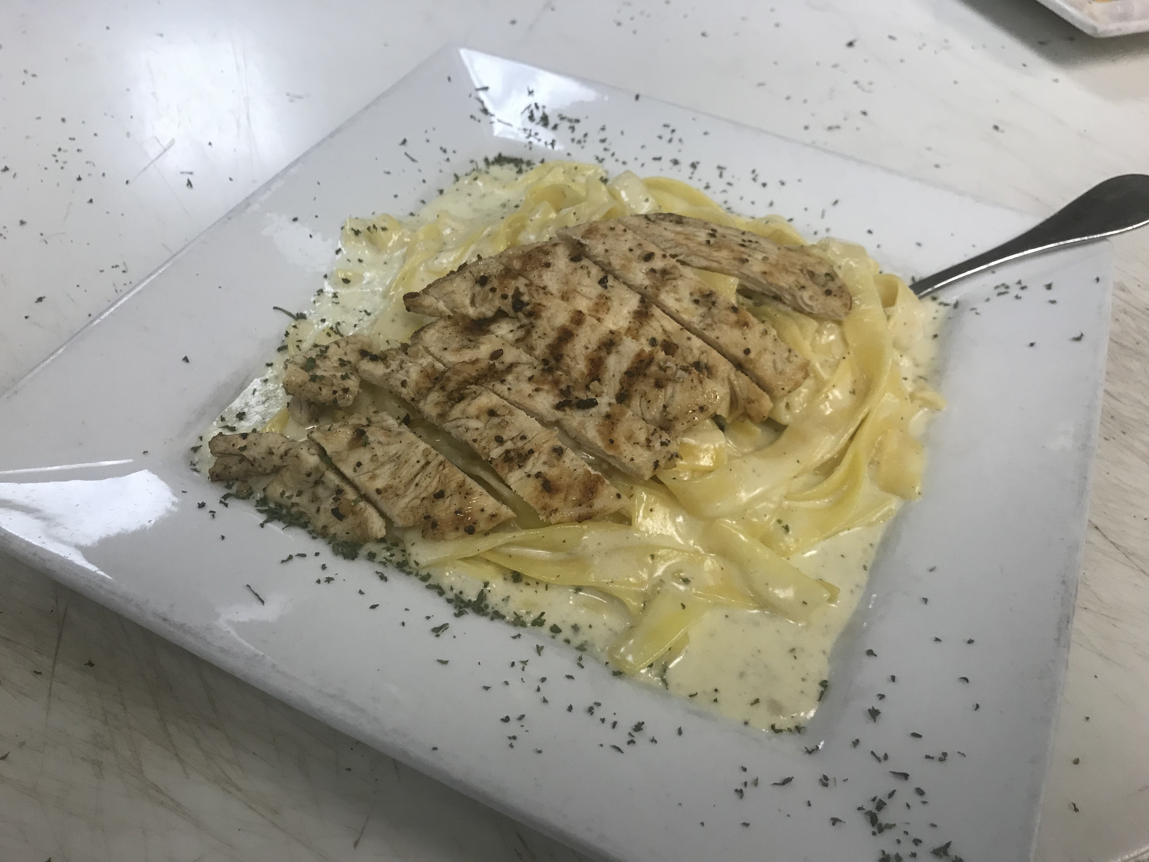 Order Fettuccine Alfredo with Chicken food online from Tuscany Italian Bistro store, Richardson on bringmethat.com
