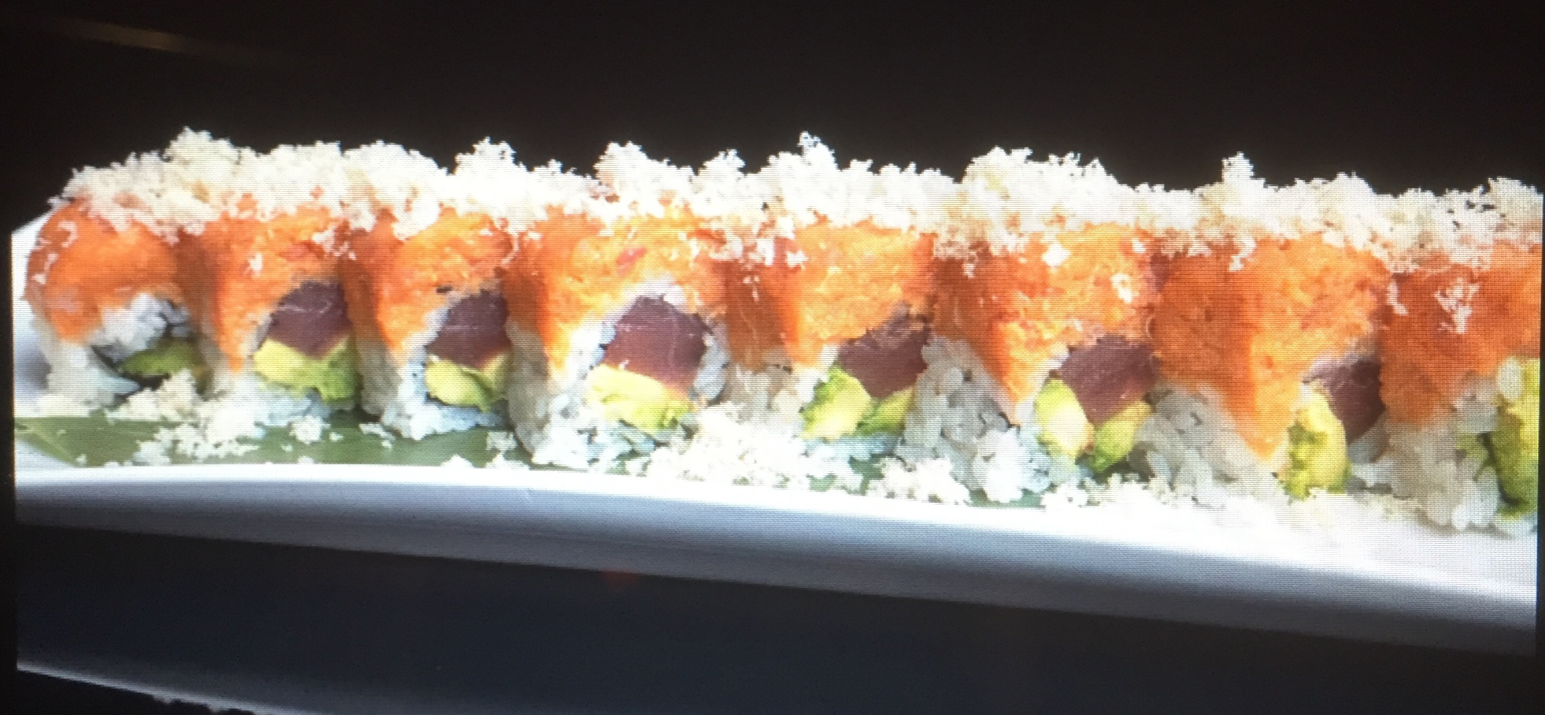 Order Red Hot Dragon Roll food online from Amber store, New York on bringmethat.com
