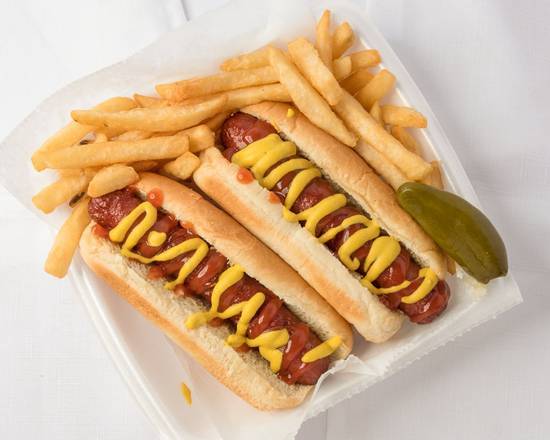 Order 2 Beef Hot Dogs food online from Jj Fish & Chicken store, Justice on bringmethat.com