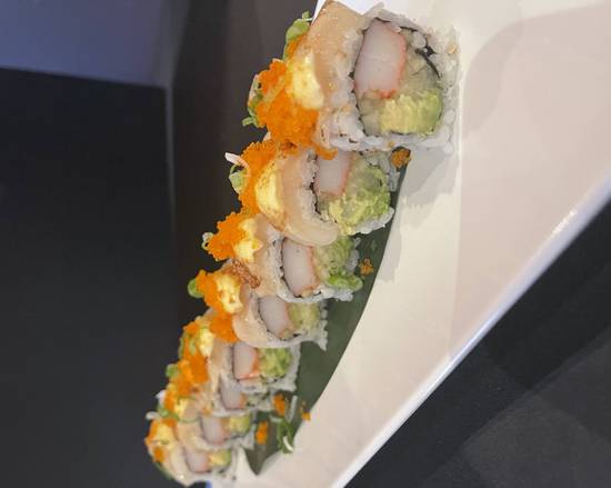 Order Dynamite Roll (8 pcs) food online from Ruyi Sushi store, Evans Mills on bringmethat.com