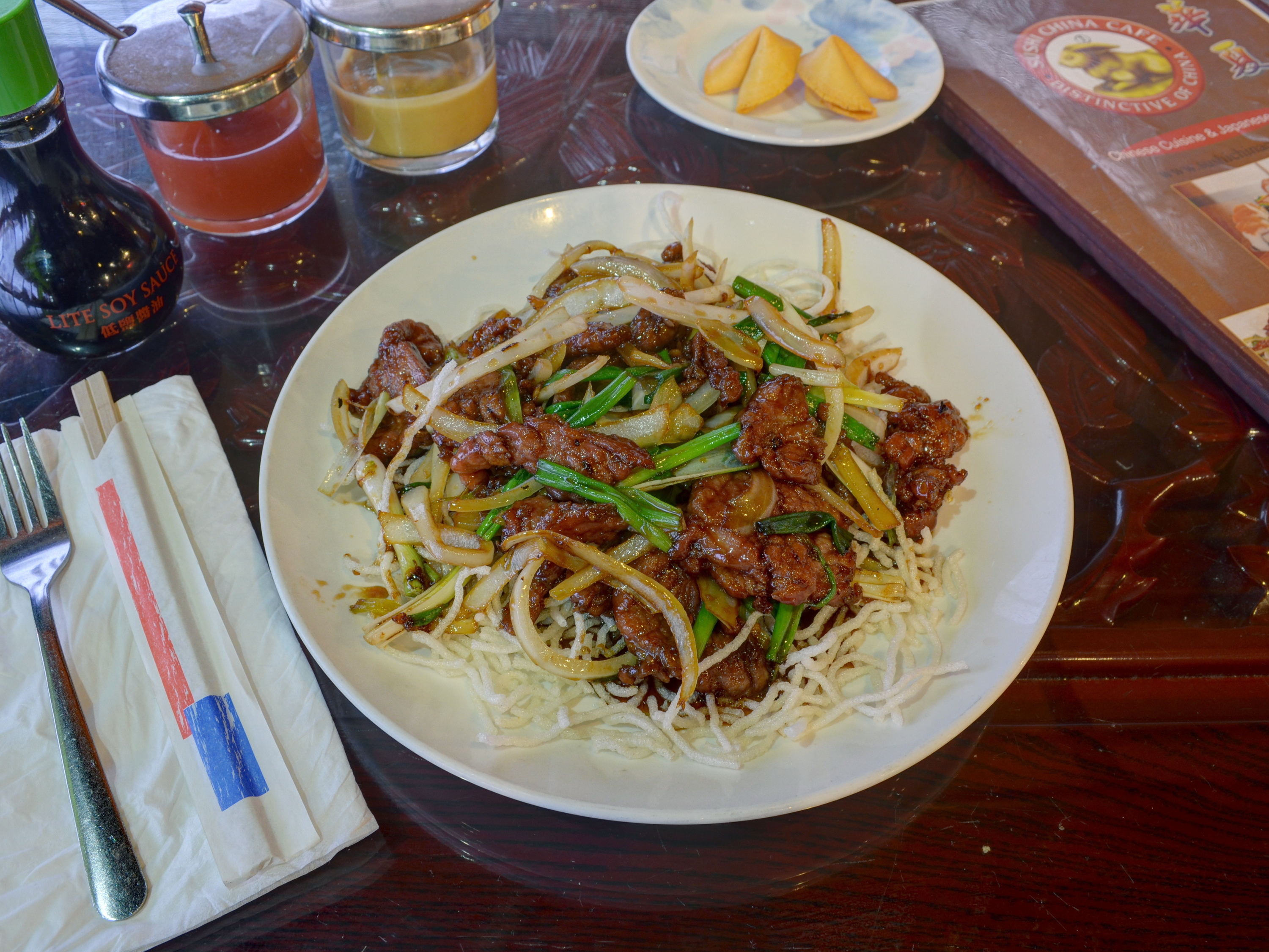 Order B1. Mongolian Beef food online from Sushi China Cafe store, Morrow on bringmethat.com