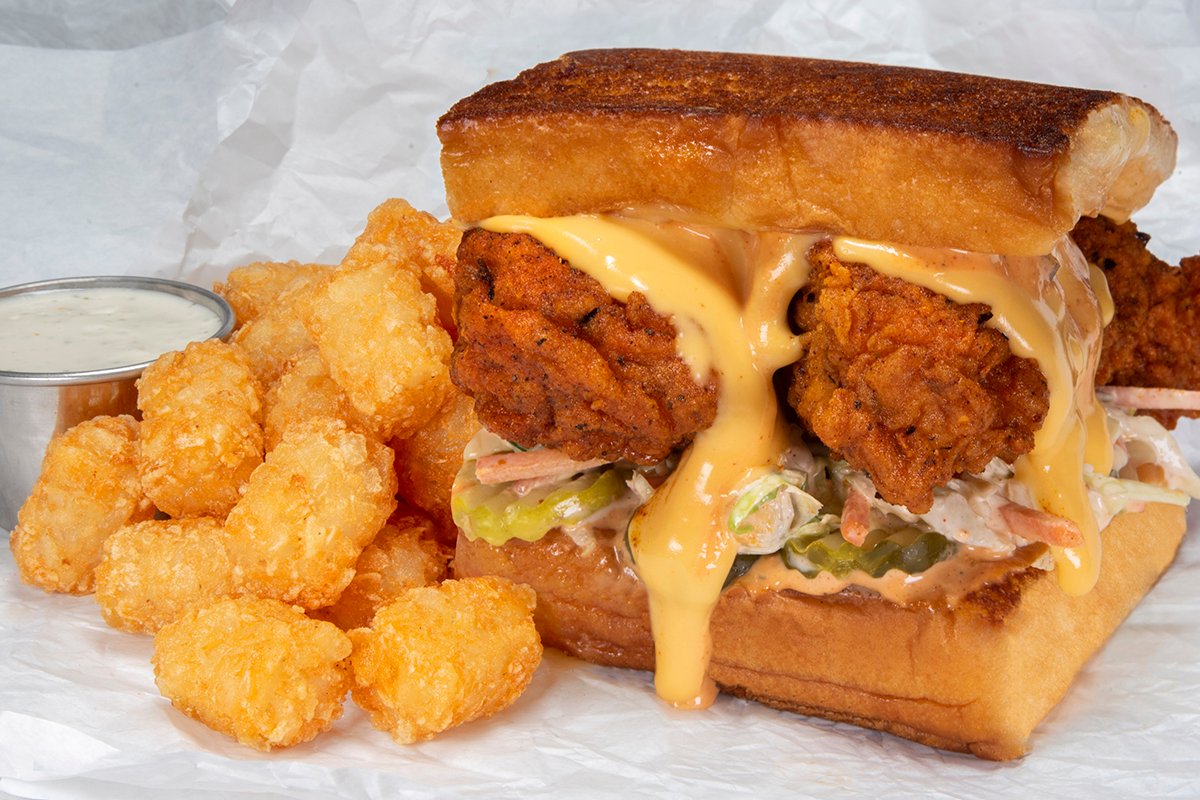Order THE CHEESY CHICK COMBO food online from Bad Mutha Clucka store, West Covina on bringmethat.com