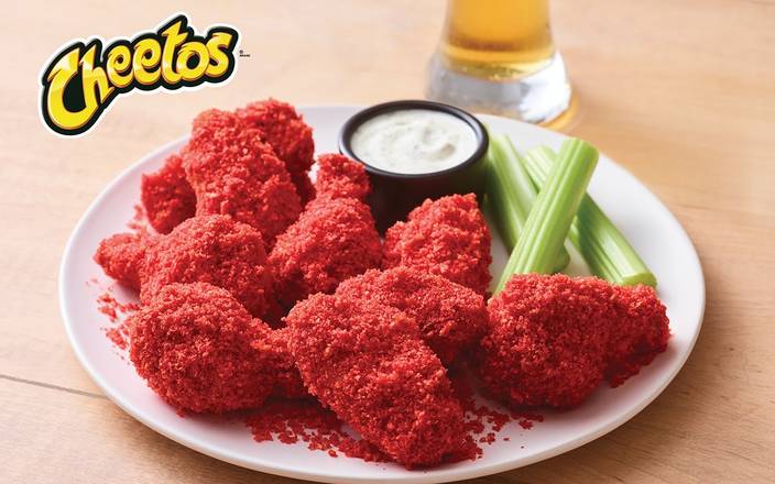 Order Cheetos® Flamin’ Hot® Double Crunch Bone-In Wings food online from Applebee's store, Durham on bringmethat.com