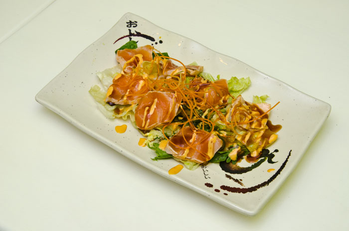 Order Salmon Tataki Salad food online from Sushi 21 store, New York on bringmethat.com