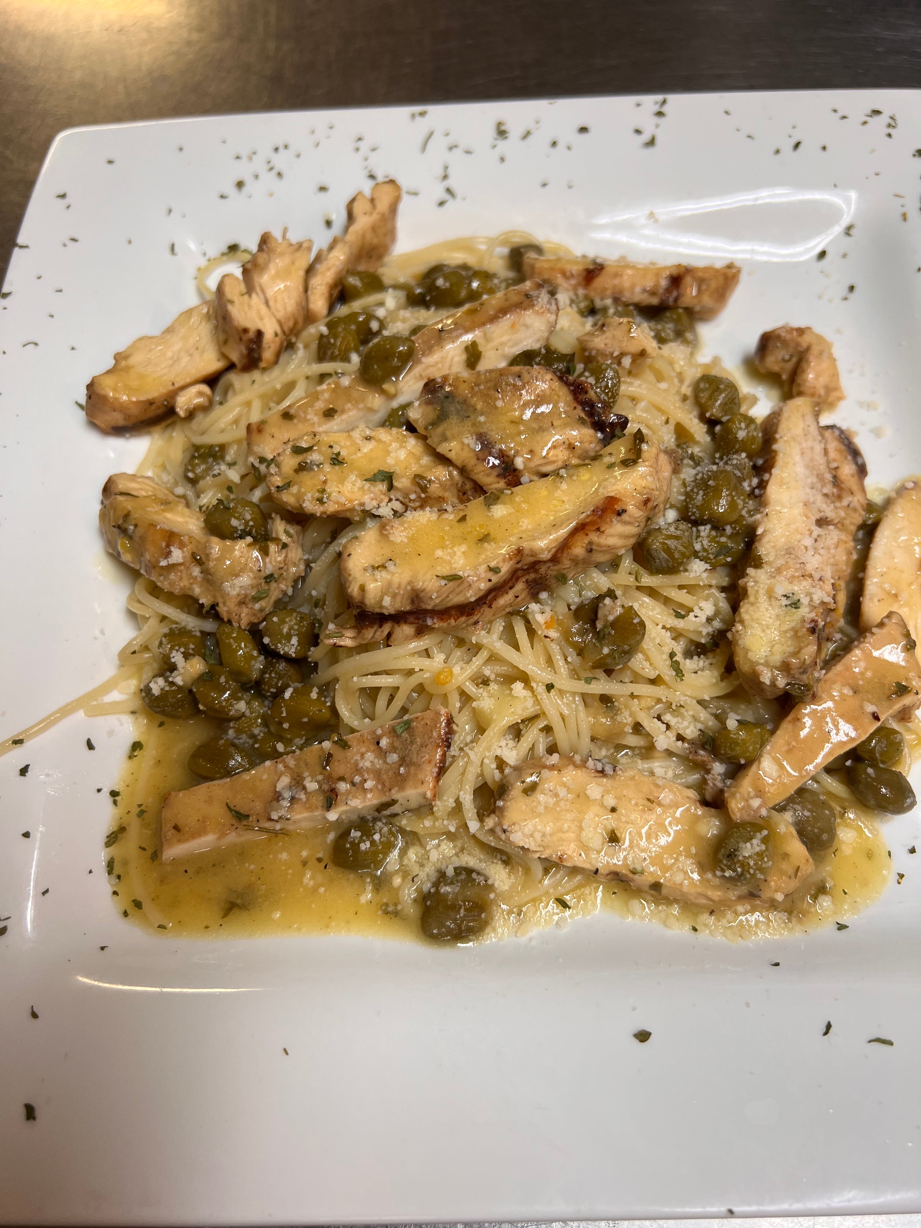 Order Chicken Piccata Lunch - Entree food online from Bella Sera Italian Restaurant store, Copperas Cove on bringmethat.com