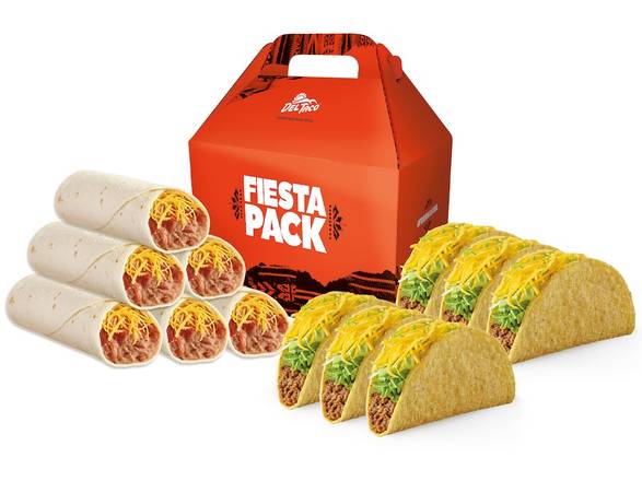 Order Snack Taco Fiesta Pack food online from Del Taco store, Calimesa on bringmethat.com